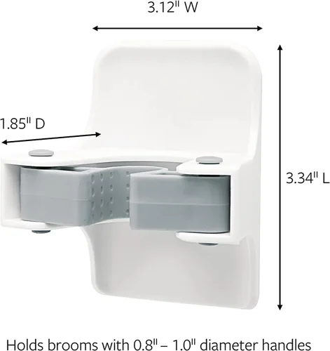 Miniatura 2 de Command Paquete de decoración de pared para preparación navideña: organiza tu casa con pinzas de escoba para montaje en pared, tiras para colgar