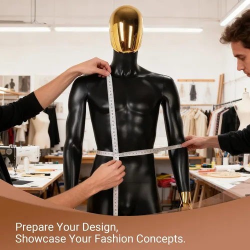 Miniatura 6 de Maniquí de cuerpo completo masculino – Soporte de maniquí con base de metal Pantalla de forma de vestido desmontable, modelo de vestido ajustable