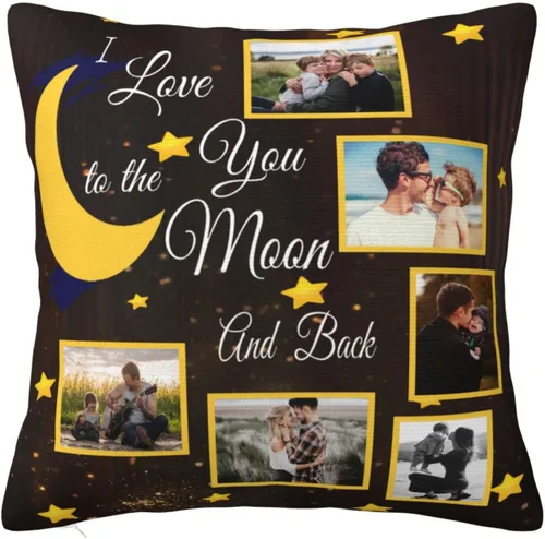 Miniatura 12 de Funda de almohada personalizada con foto de pareja con imagen personalizada con tus seres queridos, regalos personalizados con foto, regalos