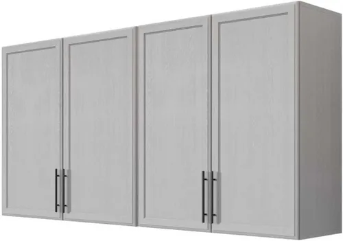 Miniatura 14 de Furnaza Armario de Pared para Lavandería de 30" de Ancho con Estante Ajustable, Armarios de Cocina Montados en la Pared con Dos Puertas Shaker