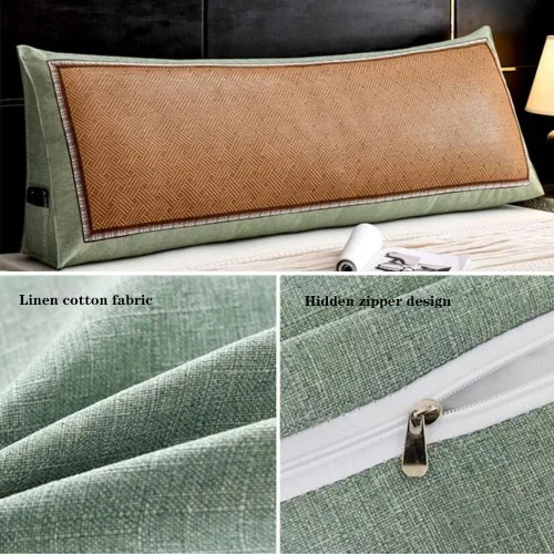 Miniatura 2 de Almohada triangular para cabecero, cojín triangular suave, almohada de lectura, respaldo grande, soporte de posicionamiento, almohada de cuña