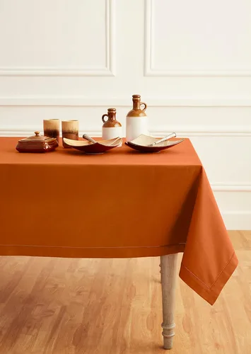 Miniatura 19 de Solino Home Mantel cuadrado de lino y algodón con vainica, 52 x 52 pulgadas, lavable a máquina para verano, 4 de julio