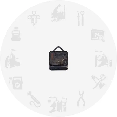 Miniatura 3 de The Geeky Days Moderno reloj de pared silencioso sin tictac clínica dental oficina signo decoración endodoncista reloj reloj dentistas regalo
