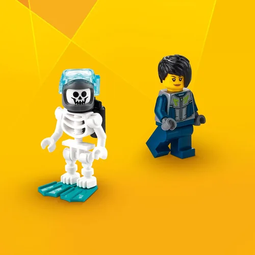 Miniatura 6 de LEGO Creator 3 en 1 Submarino de misión del tesoro hundido juguete, criaturas submarinas se transforman de pulpo a langosta a mantaraya, divertidas