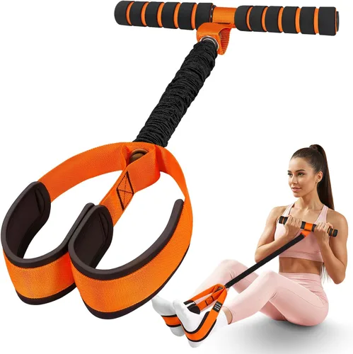 Miniatura 8 de Bandas de resistencia de pedal con asas, bandas de ejercicio mejoradas para mujeres para entrenamiento de cuerpo completo, núcleo, ABS, piernas