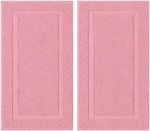Miniatura 112 de Juego de alfombra de baño 100 % de algodón turco para hotel y spa de lujo y opciones de tapete de baño de espuma viscoelástica