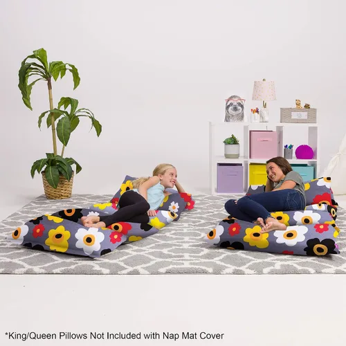 Miniatura 4 de Funda de almohada para el suelo para niños - Fundas premium para almohadas y cojines Piel de conejo sintética marrón