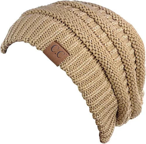 Miniatura 252 de C.C Trendy Warm Chunky Soft Stretch Cable Knit Beanie