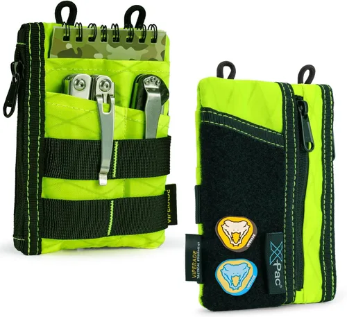 Miniatura 12 de VIPERADE VE18 EDC Bolsa, Organizador de Bolsillo para Hombres, Organizador de Bolsillo EDC, 3 Ranuras con 2 Bolsillos con Cremallera, Bolsa Caqui
