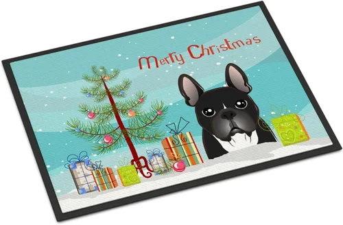 Miniatura 47 de Caroline's Treasures BB1616MAT - Tapete para puerta delantera de árbol de Navidad y sabueso afgano de 18 x 27 pulgadas, para interiores