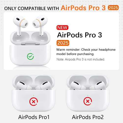 Miniatura 2 de KASOTT 2025 Actualizado para AirPods Pro 3 Puntas de Oído Híbridas de Espuma Viscoelástica y Silicona, Máxima Comodidad, Puntas Antideslizantes
