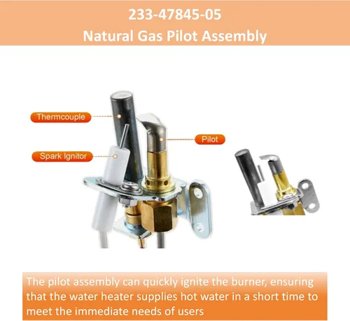 Miniatura 2 de Long Term 233-47845-05 Conjunto Piloto de Calentador de Agua a Gas Natural Compatible con Calentador de Agua Bradford White, Reemplazo