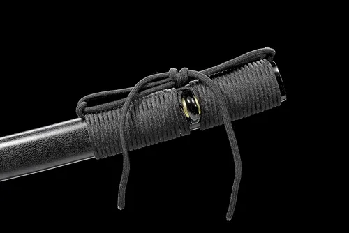Miniatura 4 de Espada japonesa samurái negra Katana espadas forjadas a mano