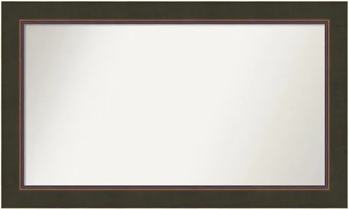Miniatura 105 de Amanti Art Espejo personalizado, espejo de baño de bronce Milano, espejo de pared o espejo de tocador de baño sobre el fregadero