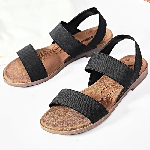 Miniatura 4 de Veittes Sandalias planas para mujer, sandalias planas casuales y suaves a la moda.