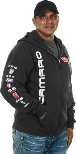 Miniatura 4 de JH DESIGN GROUP Sudaderas con capucha Chevy Camaro para hombre con cremallera y sin botones 4 estilos
