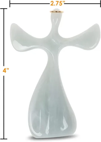 Miniatura 3 de Soothe My Restless Soul Angel - Regalos de fe para mujeres, diseño de mano, reconfortante para agarrar, aferrarse y orar, pacífico y relajante