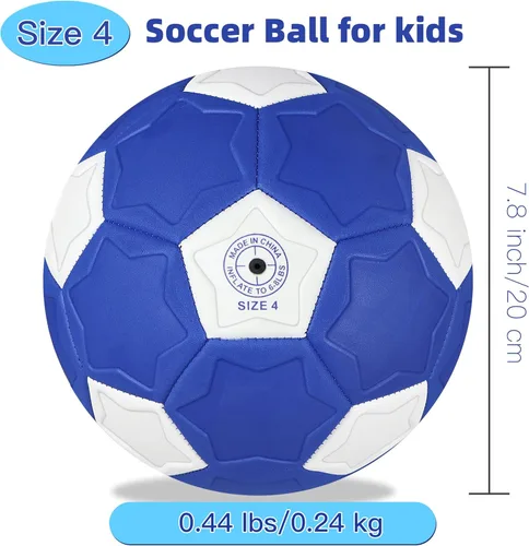 Miniatura 4 de Curve - Balón de fútbol tamaño 4, pelotas suaves para exteriores e interiores, pelota de fútbol tamaño 4 para niños y niñas