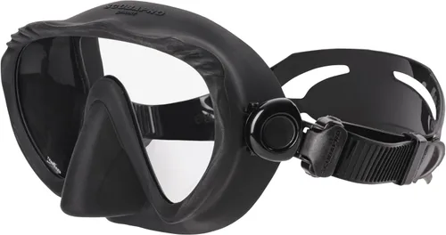 Miniatura 3 de SCUBAPRO Máscara de buceo fantasma, diseño sin marco de bajo volumen con lente única ultra transparente, falda de silicona y hebillas de correa