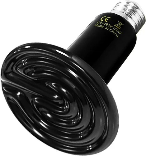 Miniatura 9 de Simple Deluxe Bombilla emisora de calor de cerámica de 25 W (Mini) para reptiles, sin emisor de luz, calentador de gallinero para mascotas anfibias
