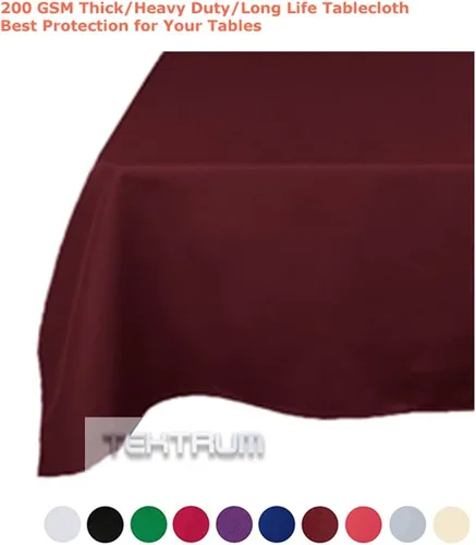 Miniatura 3 de Tektrum mantel rectangular de poliéster, de 60 נ102 pulgadas; tela gruesa, resistente y duradera