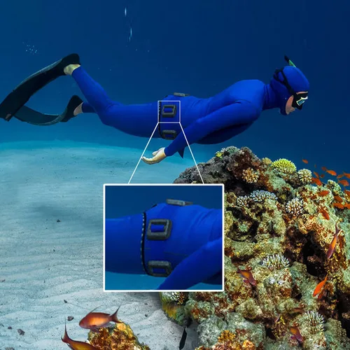 Miniatura 6 de Pesas de buceo de borde diseñadas para el cinturón de peso de buceo, color negro (1lb-4.5lb / 0.5kg-2kg) Pesos de buceo con plomo recubierto