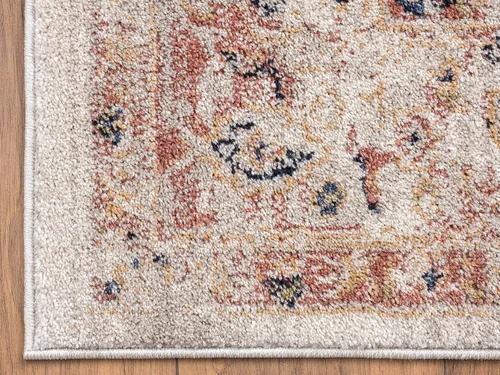 Miniatura 5 de Abani Alfombra tradicional vintage de 5 pies 3 pulgadas x 7 pies 6 pulgadas, colección Babylon, alfombra envejecida de medallón oriental, alfombras