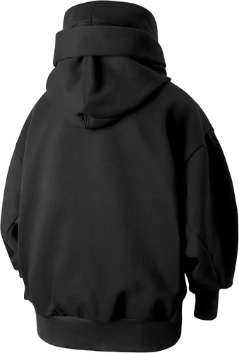 Miniatura 9 de Niepce Inc Streetwear - Sudadera con capucha pesada de gran tamaño con polaina para el cuello