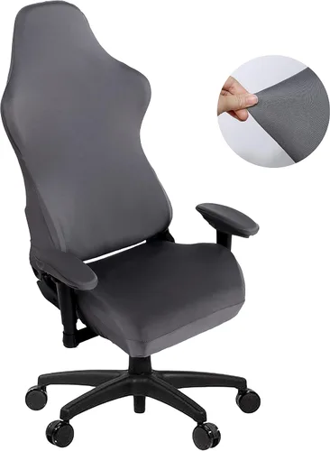 Miniatura 17 de SARAFLORA - Fundas elásticas para silla de computadora para sillón, silla giratoria, silla de juego, silla de computadora (negro, extragrande)