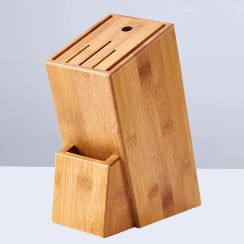 Miniatura 6 de STOBAZA Soporte de bloque de cuchillos para organización de cocina, elegante estante para almacenamiento de cubiertos y utensilios que mantiene tus