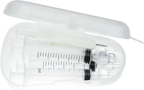 Miniatura 3 de PandaEar Irrigador nasal para bebés con caja portátil, irrigador nasal profesional para bebés con pinzas y cepillo de limpieza para recién nacidos