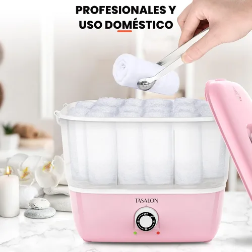 Miniatura 7 de TASALON Vaporizador de toallas calientes para tratamientos faciales, calentador de toallas calientes se calienta rápidamente en 5 minutos, máquina