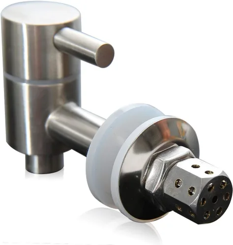 Espiga de metal de acero inoxidable para dispensador de bebidas con pantalla (se adapta a apertura de 5/8 a 3/4 pulgadas), grifo de repuesto para