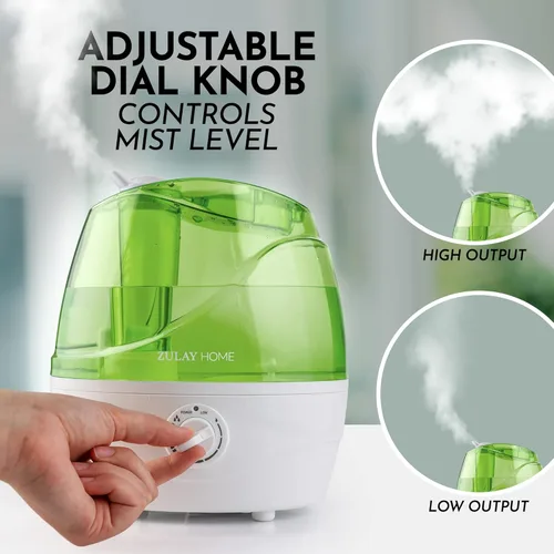 Miniatura 4 de Zulay Home Humidificadores de niebla fría para dormitorio (tanque de agua de 2.2L) - Humidificadores ultrasónicos silenciosos para habitación grande