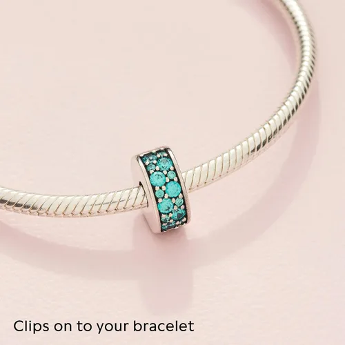 Miniatura 4 de Pandora 791817MCZ Teal Shinning Elegance Clip