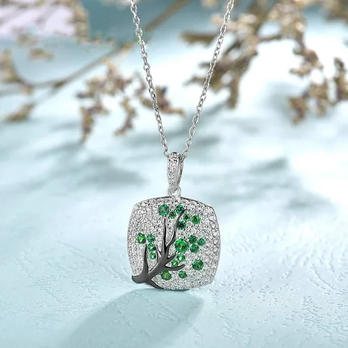 Miniatura 5 de Santuzza 925 Sterling Silver Cherry Pendant for Women