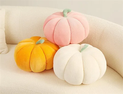 Miniatura 2 de Almohada de calabaza, cojín con forma de calabaza, almohada de felpa de calabaza, decoración de almohada de calabaza, cojín decorativo de calabaza
