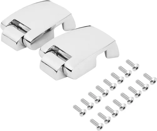 Tour - Bisagras de equipaje para Harley Touring/Trike Road King FLHR Road Glide FLTRX Street Glide FLHX Electra Glide FLHT 1988-2013, cromadas