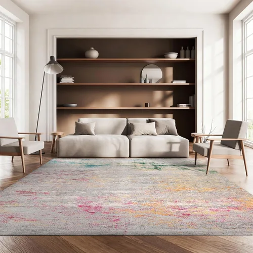 Miniatura 30 de SAFAVIEH Madison Collection - Alfombra de pasillo de 2 pies 2 pulgadas x 6 pies, beige y gris, no desprende pelusa y de fácil cuidado