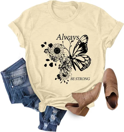 Chulianyouhuo - Camiseta de manga corta con estampado de girasol para mujer, camiseta casual con bonita flor para adolescentes y niñas