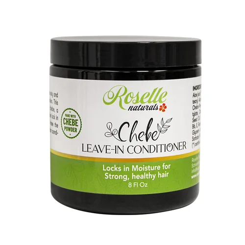 Miniatura 6 de Roselle Naturals Chebe Hair Leave In Conditioner Cream de 4 onzas, hecha con polvo de Chebe africano, aceite de chebé y aceite esencial de romero