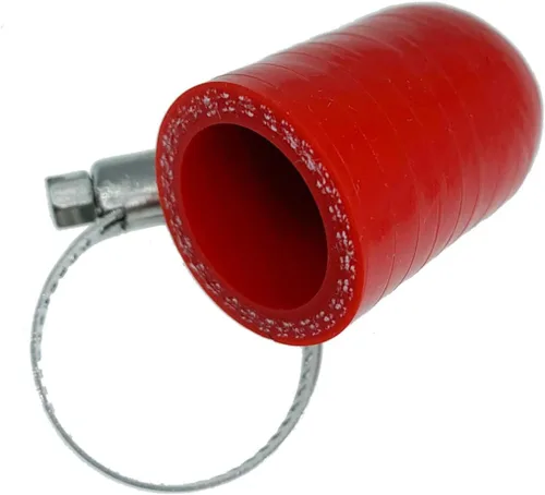 Miniatura 21 de Tapa de Refrigerante de Silicona Reforzada Universal Negra de 1/4" (6.5mm) con Abrazadera para Calentador de Derivación Puerto de Agua al Vacío Kit