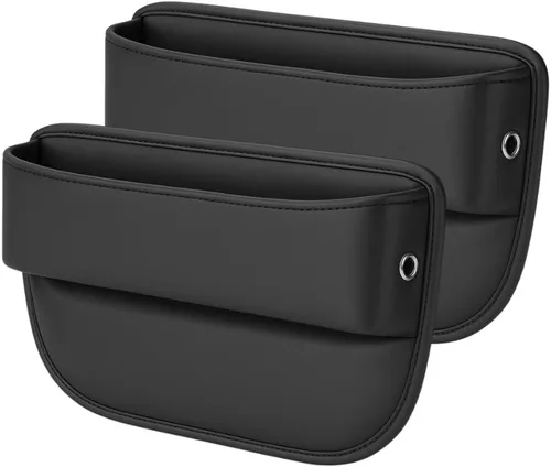 Miniatura 8 de Organizador Universal para Espacio entre Asientos de AC4®️ Almacenamiento de Lujo en Cuero PU para Coche, SUV y Camiones Organizador de Bolsillo