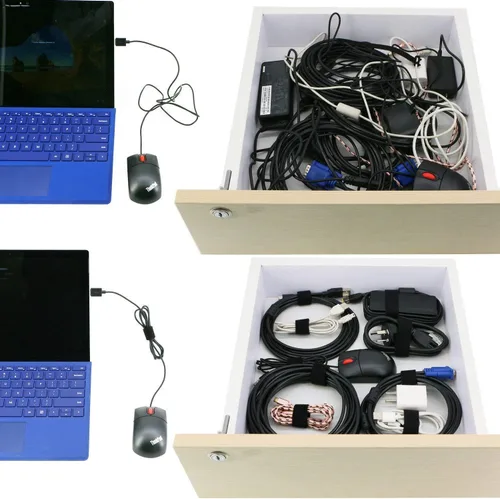 Miniatura 3 de 50 piezas, sujetacables reutilizables, organizador de cables, sostén de cables, 17,8 cm (multicolor2)