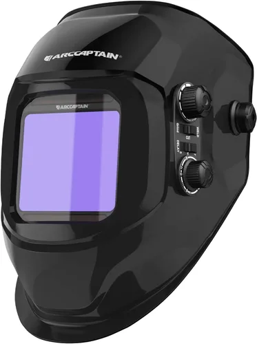Miniatura 9 de ARCCAPTAIN Casco de Soldadura con Pantalla de Visualización Grande de 3.94"X3.66" Color Verdadero Oscurecimiento Automático Alimentado por Energía