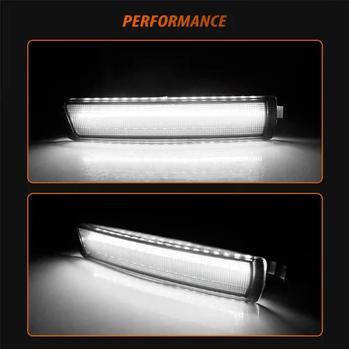 Miniatura 5 de ADIIL Lente ahumada blanca Full LED frontal Fender Side Marker Light Conjunto de lámpara de señal de giro compatible con BMW Z3 M Coupe Roadster