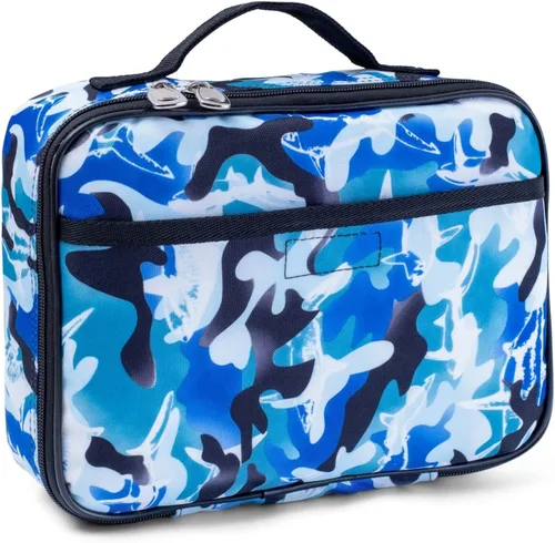 Lonchera infantil, para niñas, adolescentes, mujeres, bolsa de almuerzo aislada, compartimentos de lados suaves, espaciosos, sin BPA, apto para Azul