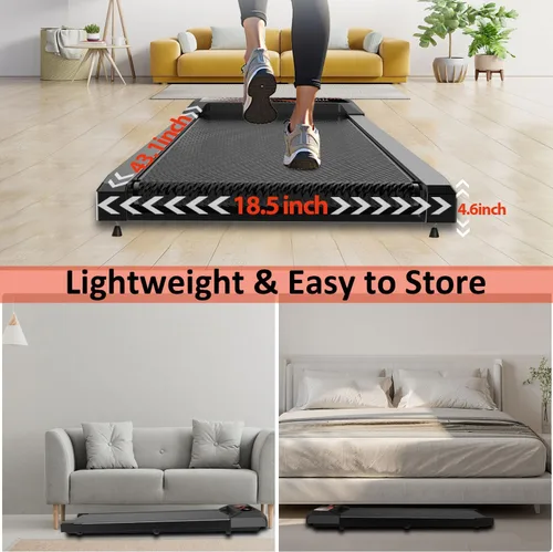Miniatura 5 de Maicifi Walking Treadmill Pad with Incline - 2.5HP Low Noise Under Desk Treadmill,Walking Portable Pad with Handle Bar, 3 in 1 for Home, Remote