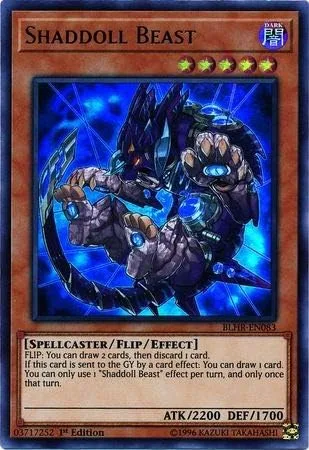 Yu-Gi-Oh! - Bestia Shaddoll - BLHR-EN083 - Ultra Raro - 1ª Edición - Battles of Legend: Hero's Revenge