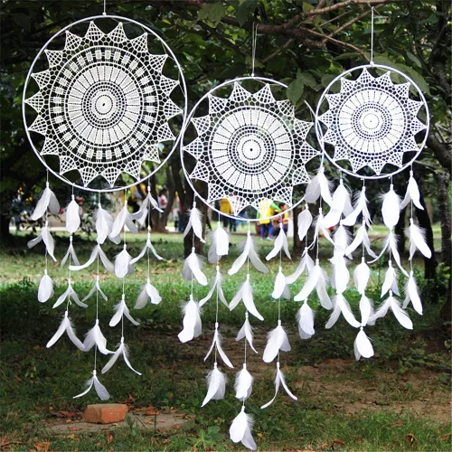 Miniatura 7 de Auvoau Paquete de 6 aros de metal de 4 pulgadas para manualidades, corona de macramé floral para atrapasueños, decoración de boda y manualidades